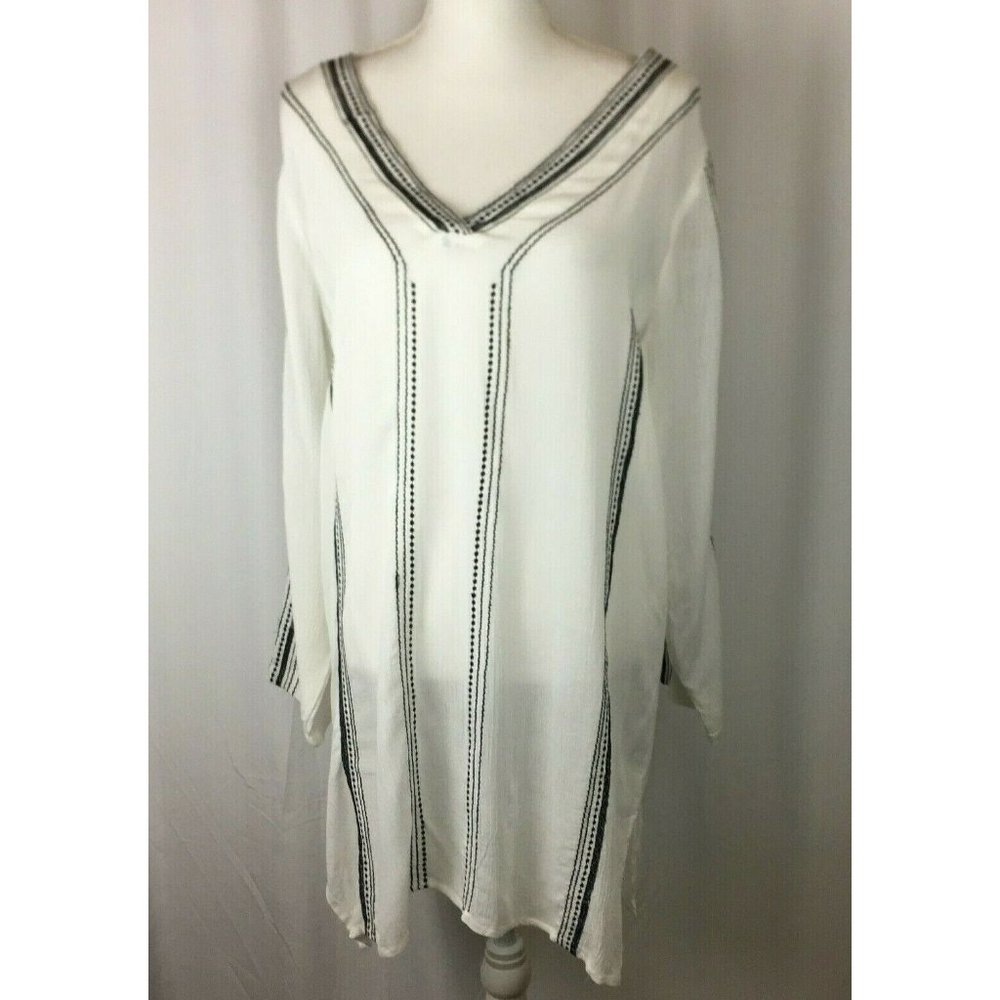 Lucky and Coco Womens Long Sleeve Tunic Top Sz M